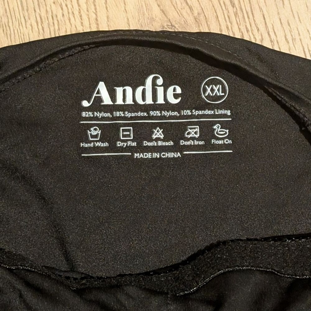 Andie Swimsuit Womens XXL 2X Black Amalfi 1 Piece Swim Suit NEW NWT - Picture 6 of 10